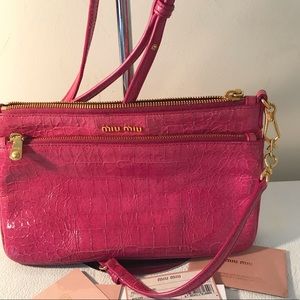 MiuMiu Pink Leather